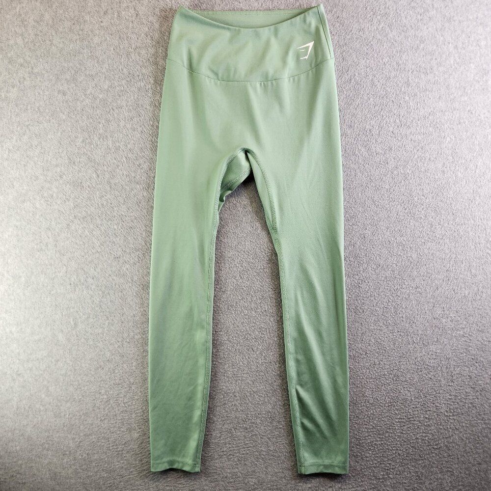 Gymshark Leggings Womens Medium Green Ankle Buttery Soft Training Circuit Gym